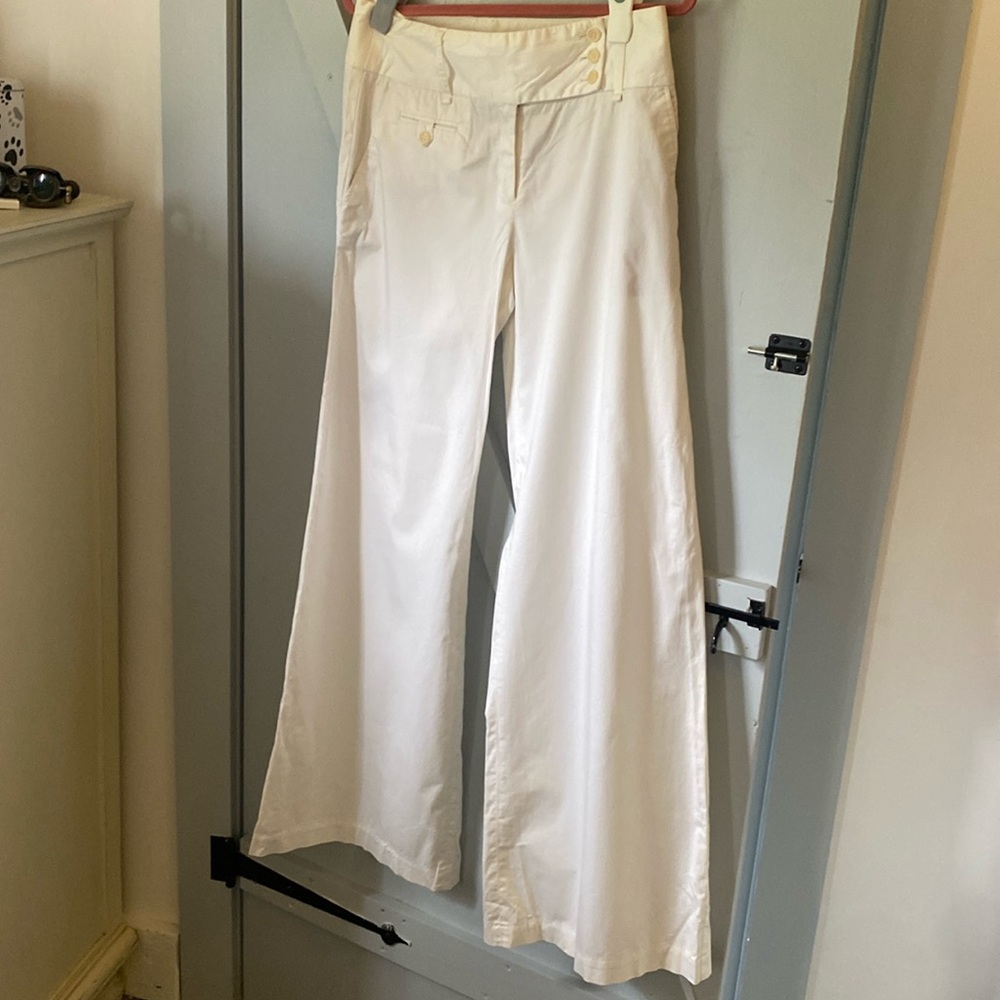 BCBG wide leg Cotton dress pants